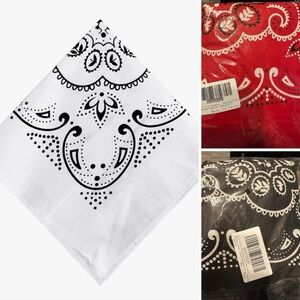 27"x27" 100% Cotton Bandanas, Handkerchief - 3 pieces nwt